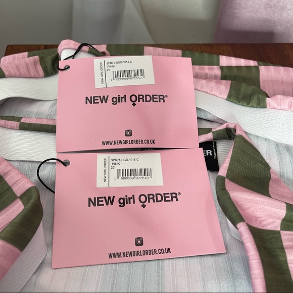 Dolls kill X New girl Order Ribbed Checkerboard Mini Skirt NWT Sizes 2X & 3X - Picture 9 of 12